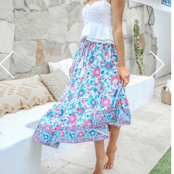 Mahiya Wildflower Summer Bloom Hi-Low Boho… - Picture 1 of 12
